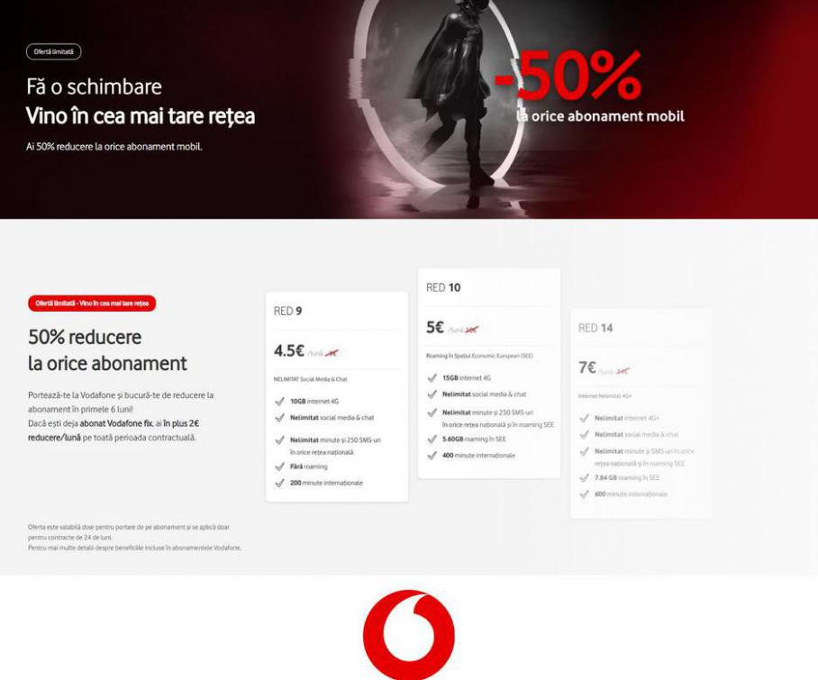 50% reducere la orice abonament . Vodafone (2021-04-07-2021-04-07)