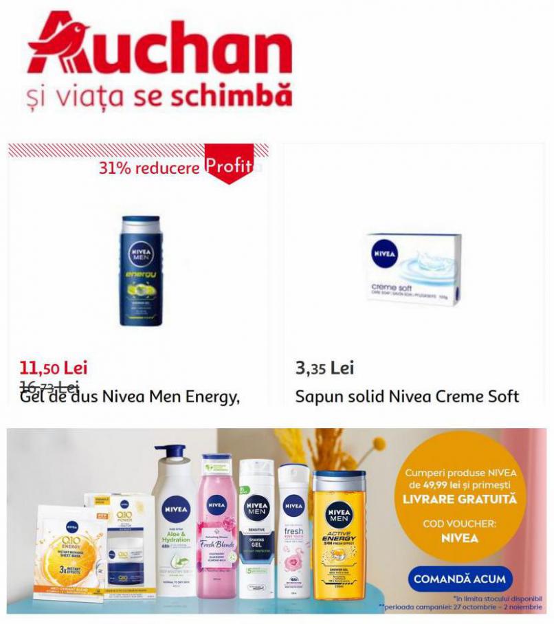 Promotii Cosmetice Nivea. Auchan (2021-11-09-2021-11-09)