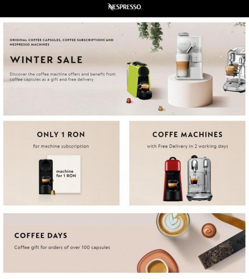 Winter Sale. Nespresso (2022-02-13-2022-02-13)