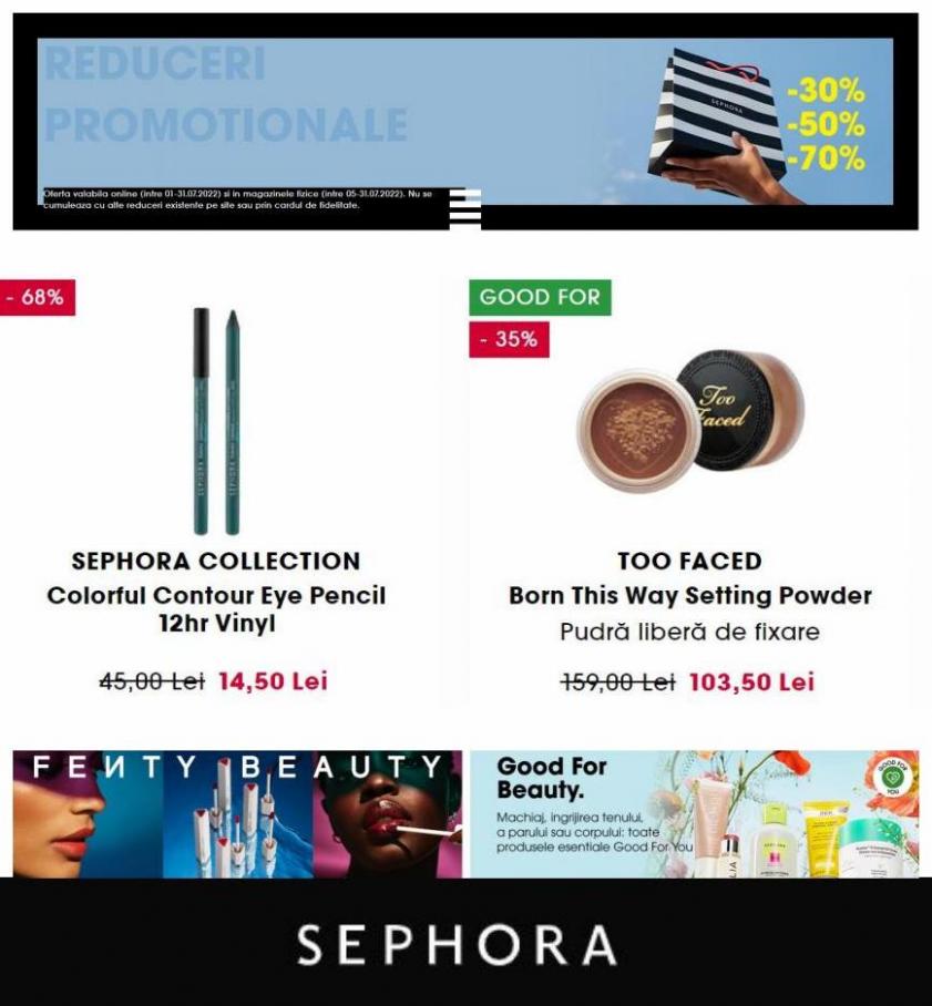Reduceri promotionale -50%. Sephora (2022-07-11-2022-07-11)