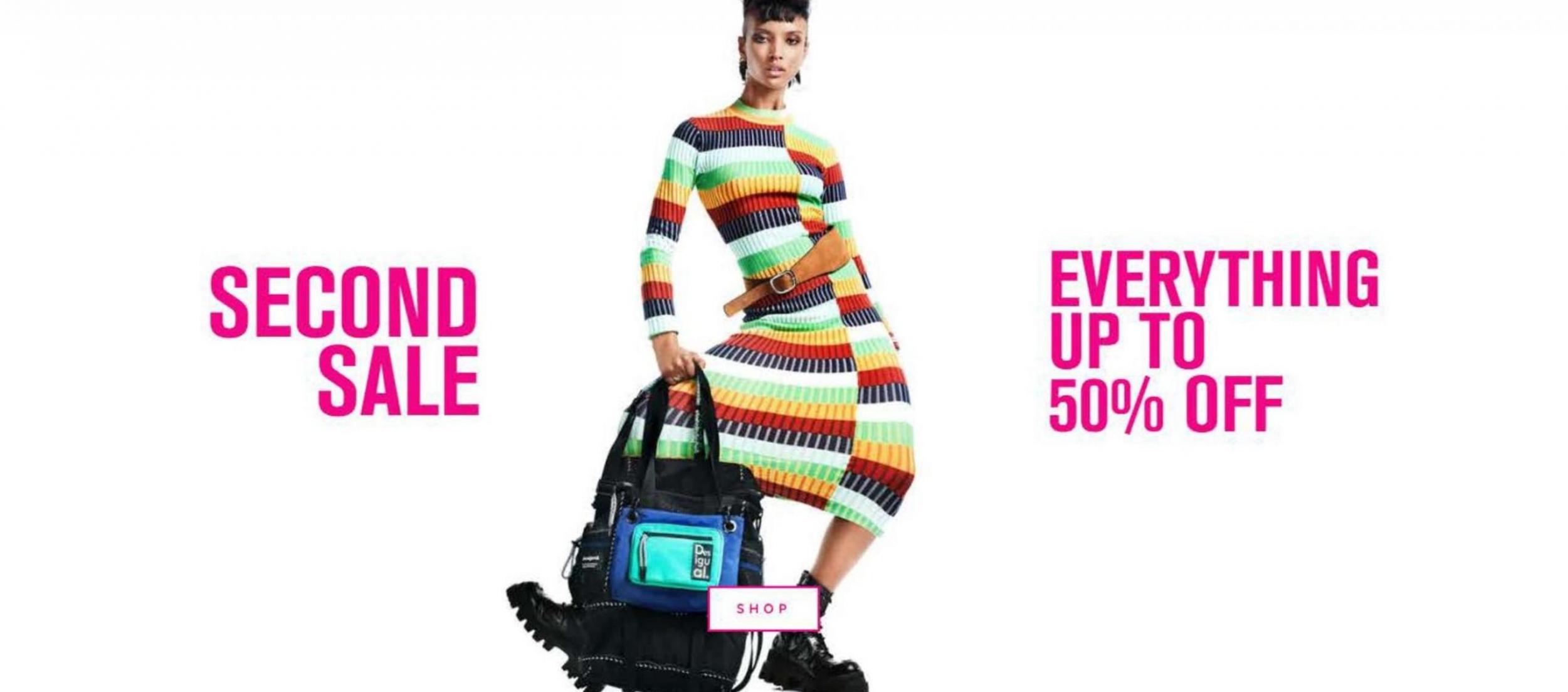 Everything up to 50% off. Desigual (2024-01-31-2024-01-31)