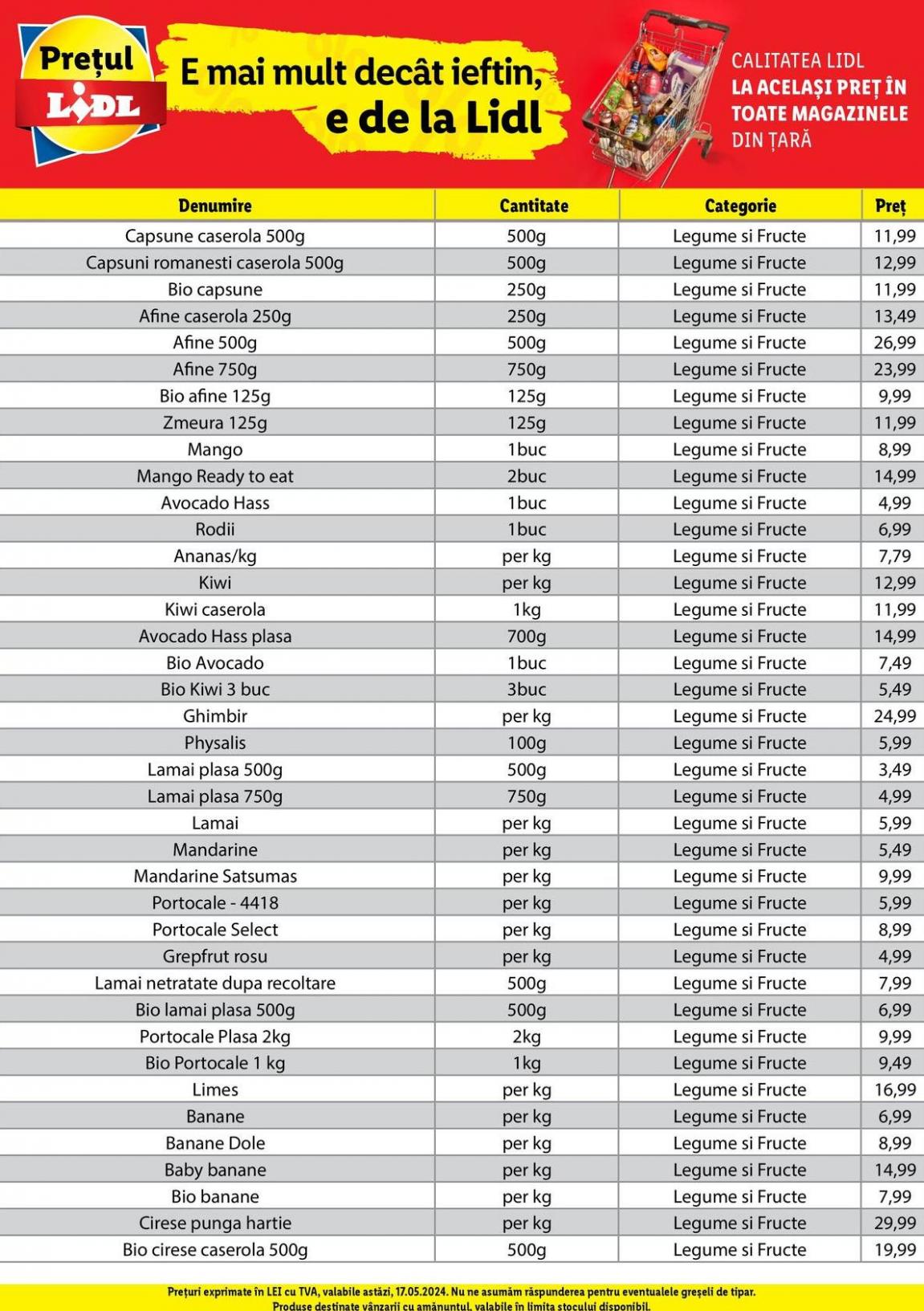 Lidl oferta 17.05.2024. Lidl (2024-05-20-2024-05-20)
