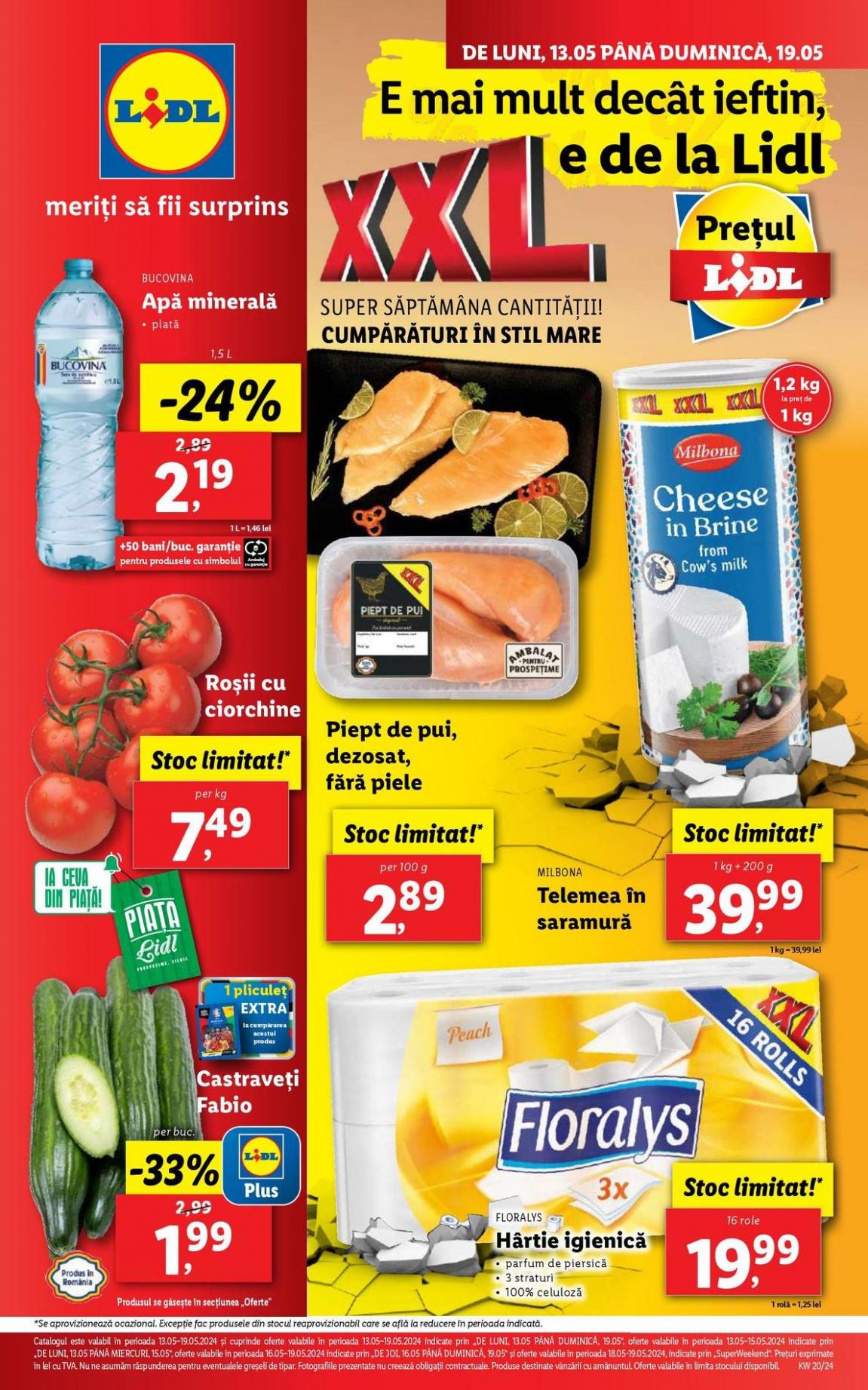 E mai mult decât ieftin, e de la Lidl! 13.05-19.05.2024. Lidl (2024-05-19-2024-05-19)