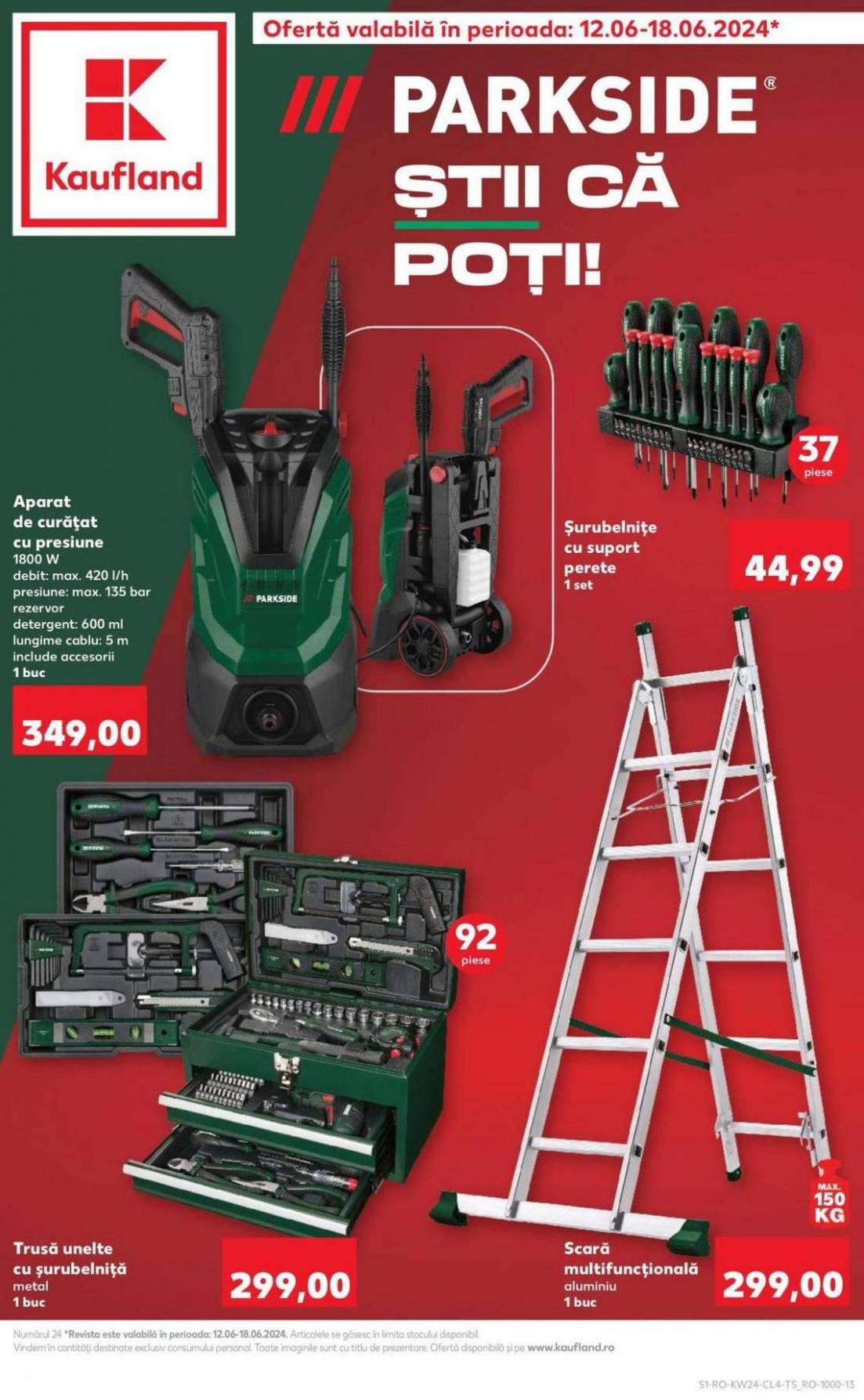 Parkside. Știi că poți! Valabile în perioada 12.06.2024 - 18.06.2024. Kaufland (2024-06-18-2024-06-18)