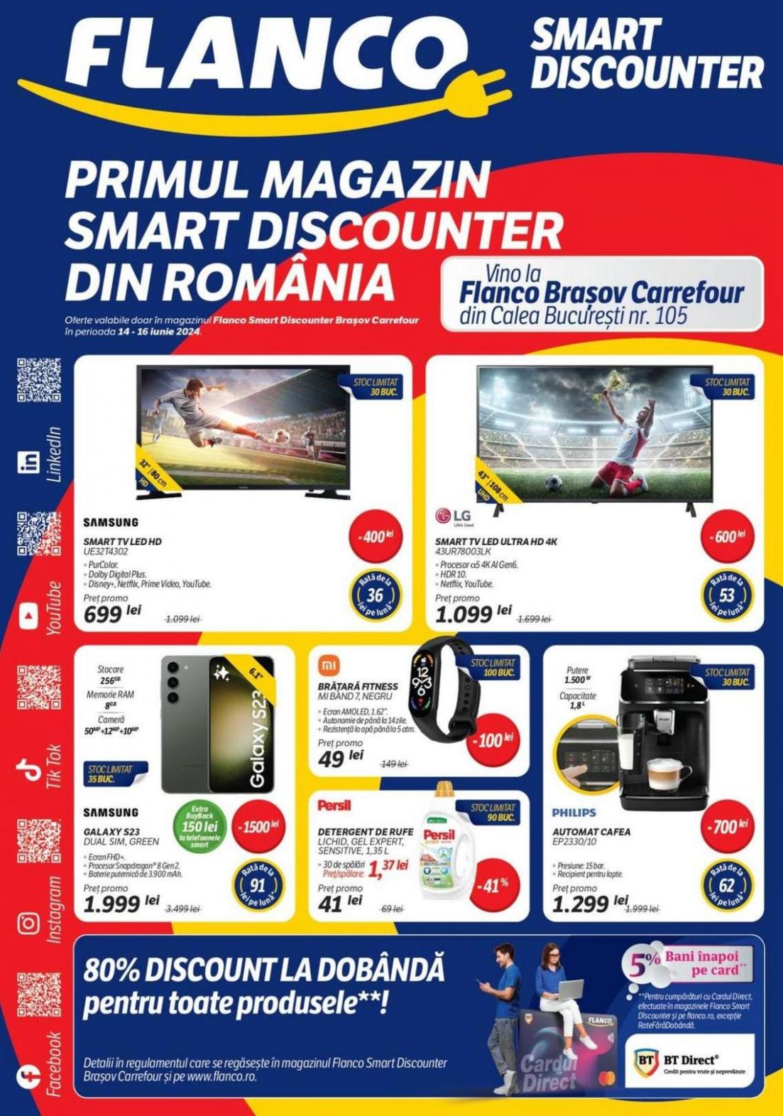 PRIMUL MAGAZIN SMART DISCOUNTER DIN ROMÂNIA. Flanco (2024-06-16-2024-06-16)