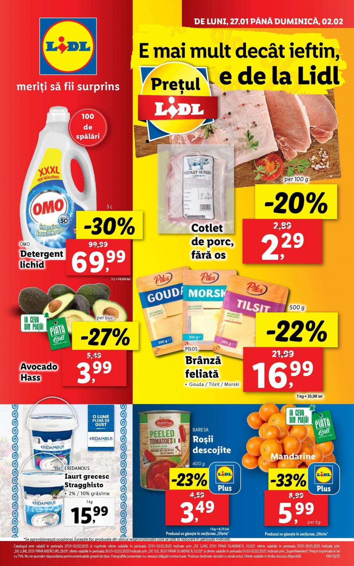 pentru perioada 27.01-02.02.2025. Lidl (2025-02-02-2025-02-02)